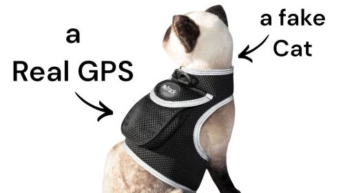 Portable Cat Dog GPS Tracking Device Realtime Pocket Pet Mini Locator Size:L