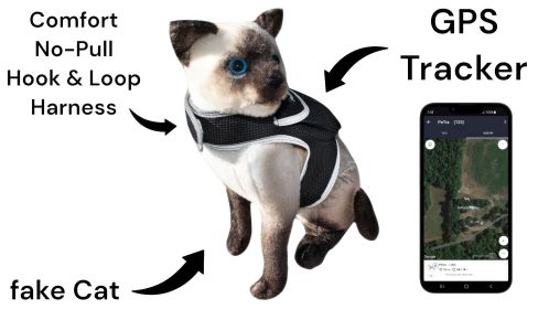 Quadband Waterproof Global GPS GSM Collar Mounted Android Pet Tracker Size:L